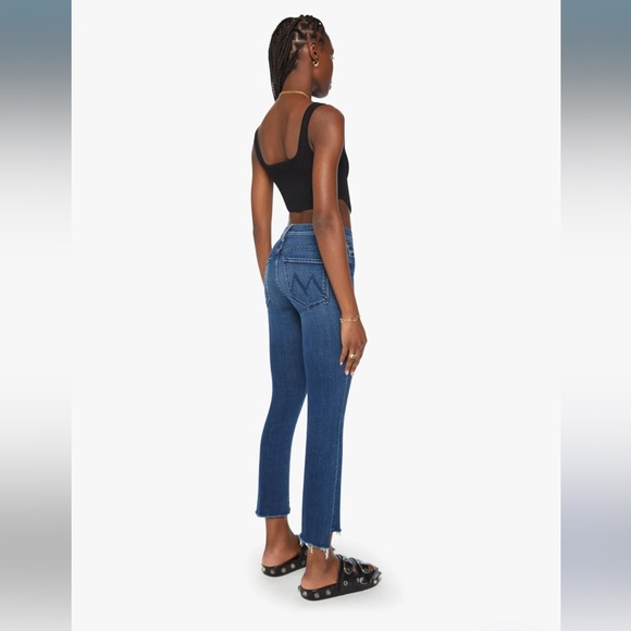 MOTHER denim The Insider Crop Step Fray in Sake To Me size 24 - Picture 2 of 7